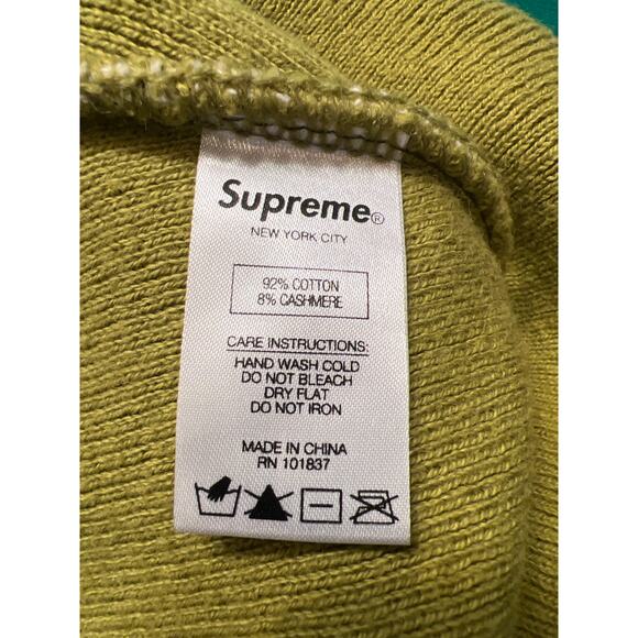 Supreme Big Logo Beanie| Light Olive BIG LOGO BEANIE Green - Picture 4 of 6